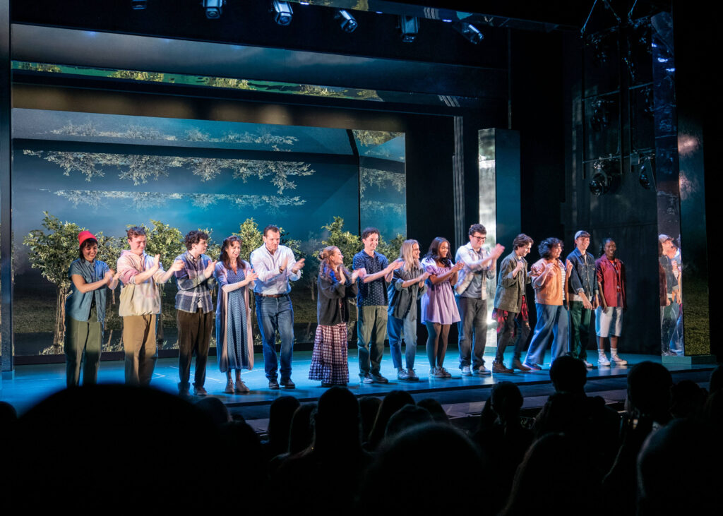 Dear Evan Hansen curtain call at the Marlowe Theatre, Canterbury