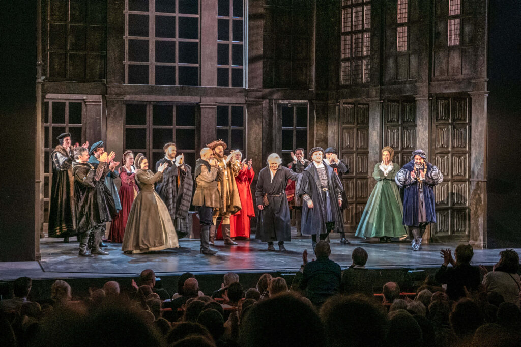 A Man for All Seasons curtain call at the Marlowe Theatre, Canterbury