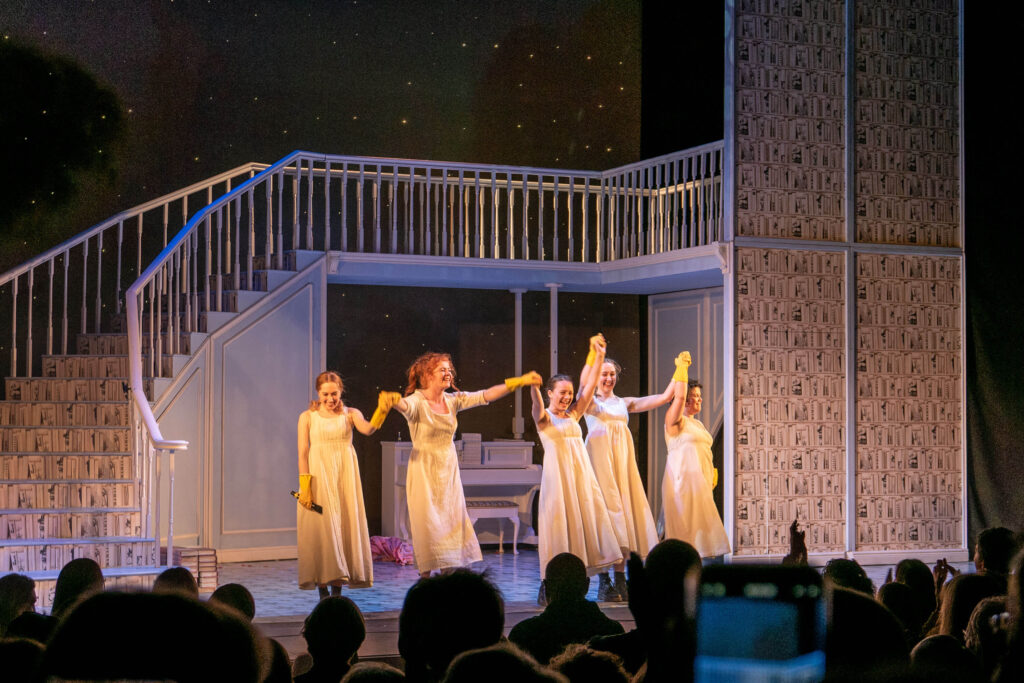 Pride and Prejudice* (*Sort of) curtain call at the Marlowe Theatre, Canterbury